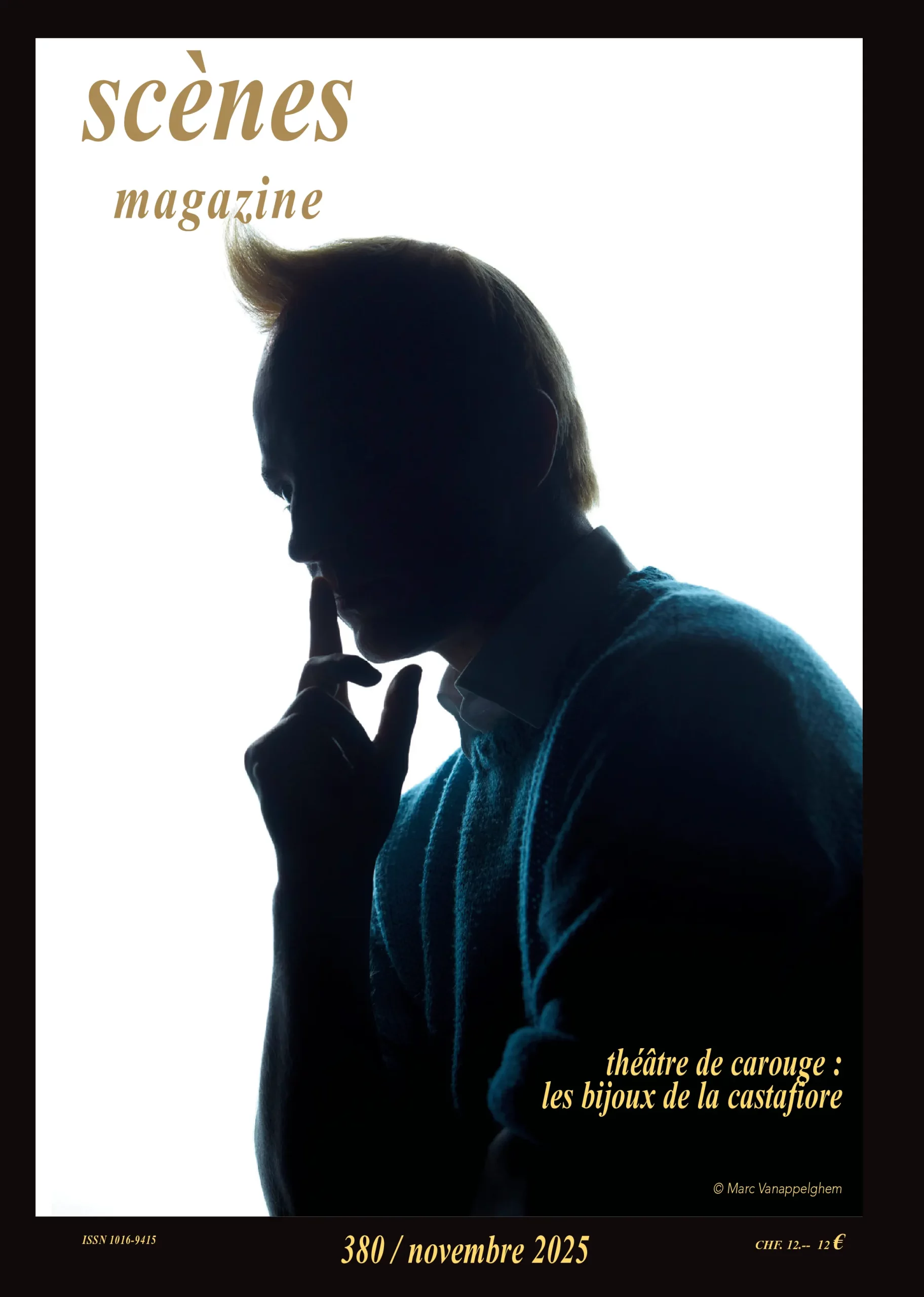 Couverture de Scènes Magazine Avril 2025