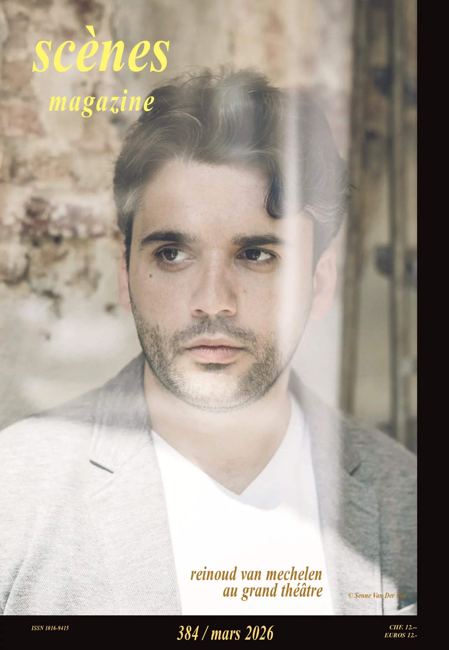 Couverture de Scènes Magazine Avril 2025