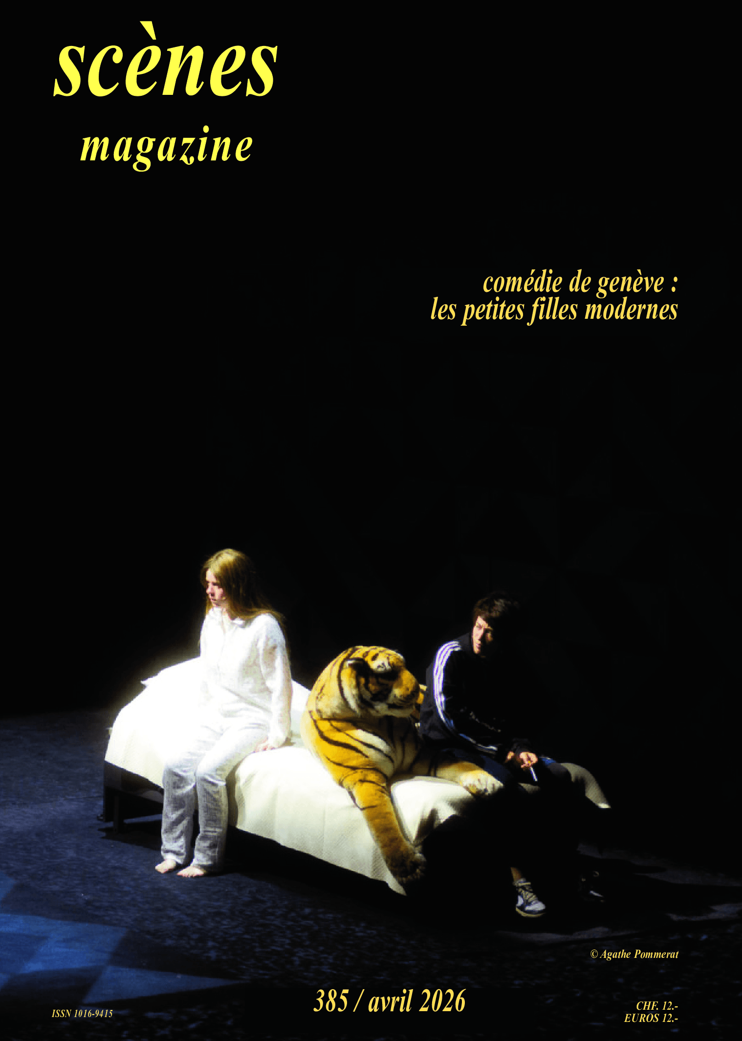 Couverture de Scènes Magazine Avril 2025